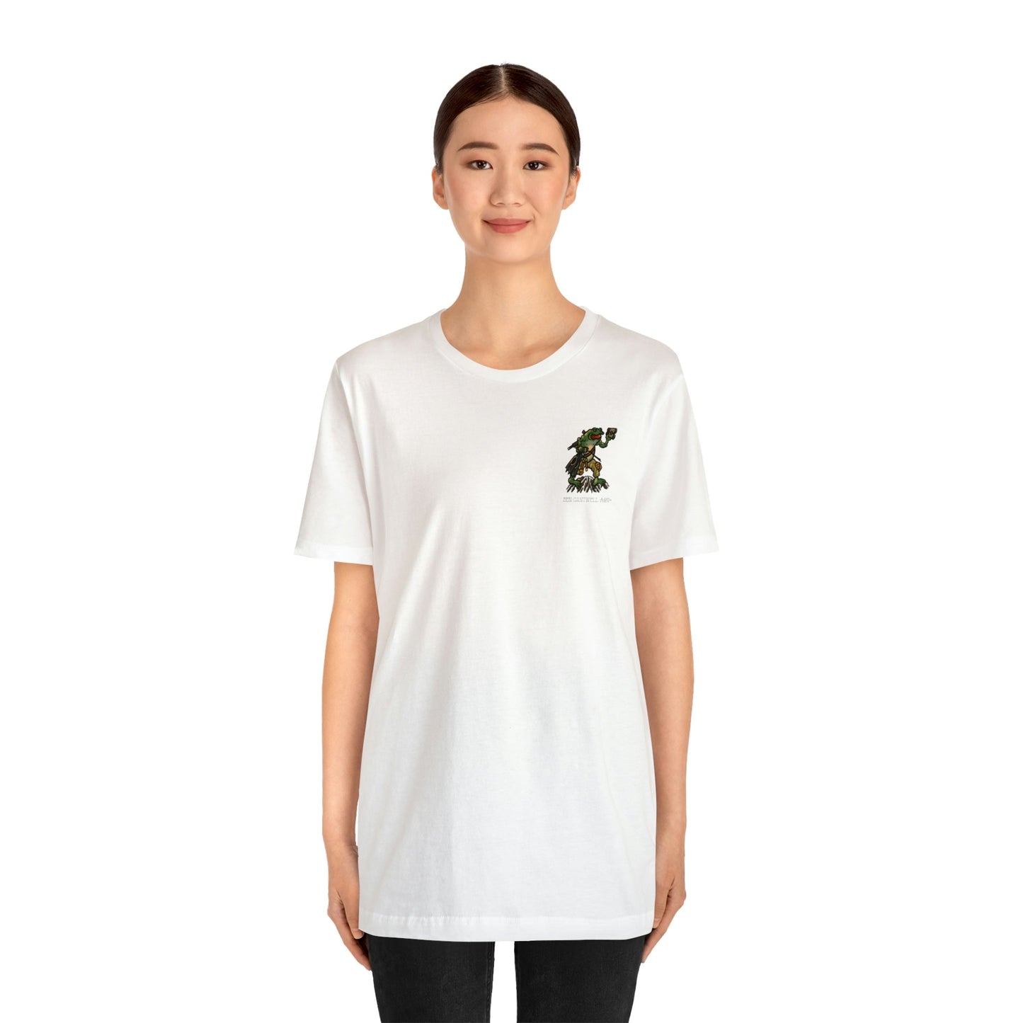 Flippers, Binoculars and Radio Frog - Front Print - Short Sleeve Tee