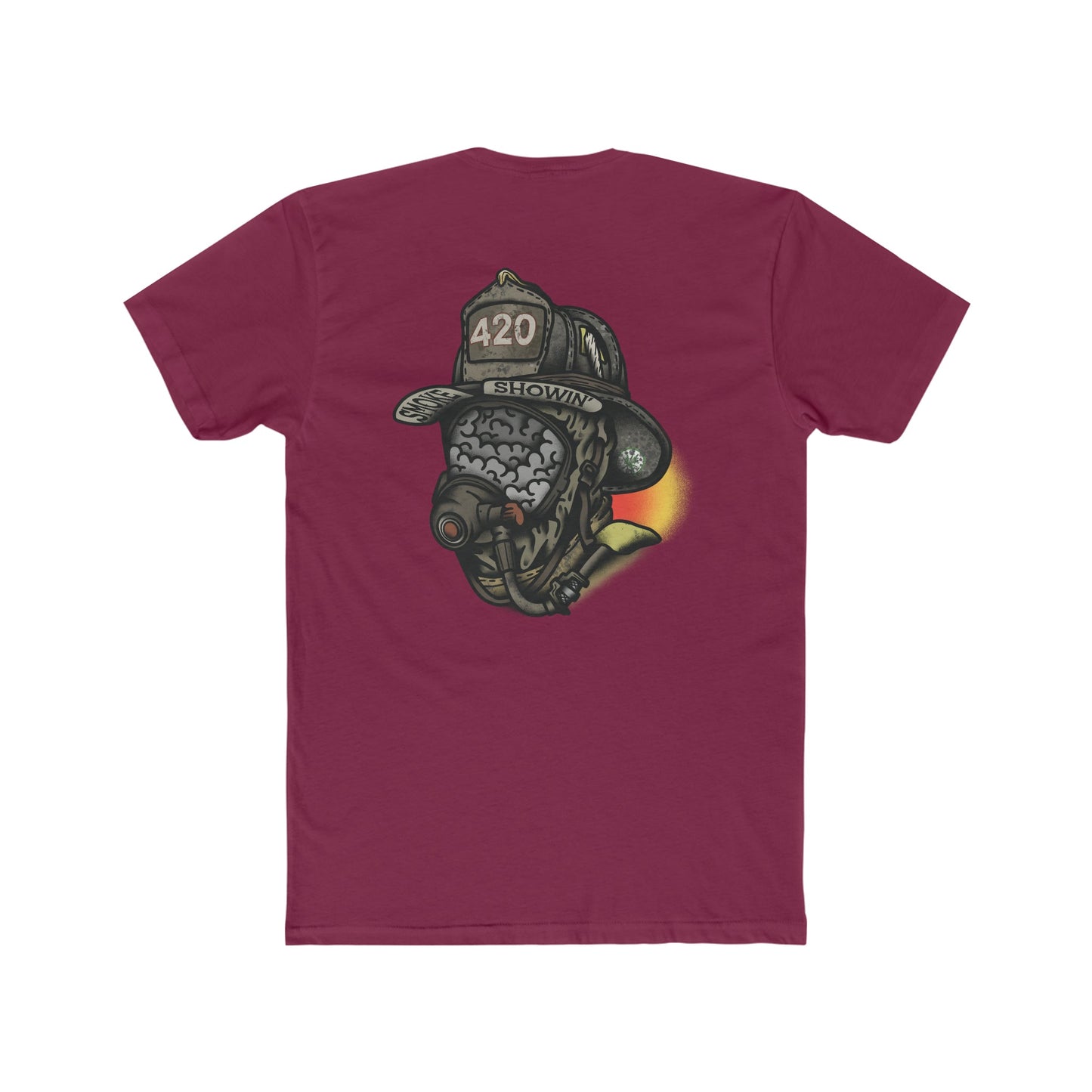 Smoke Showing Firefighter - Crew Tee