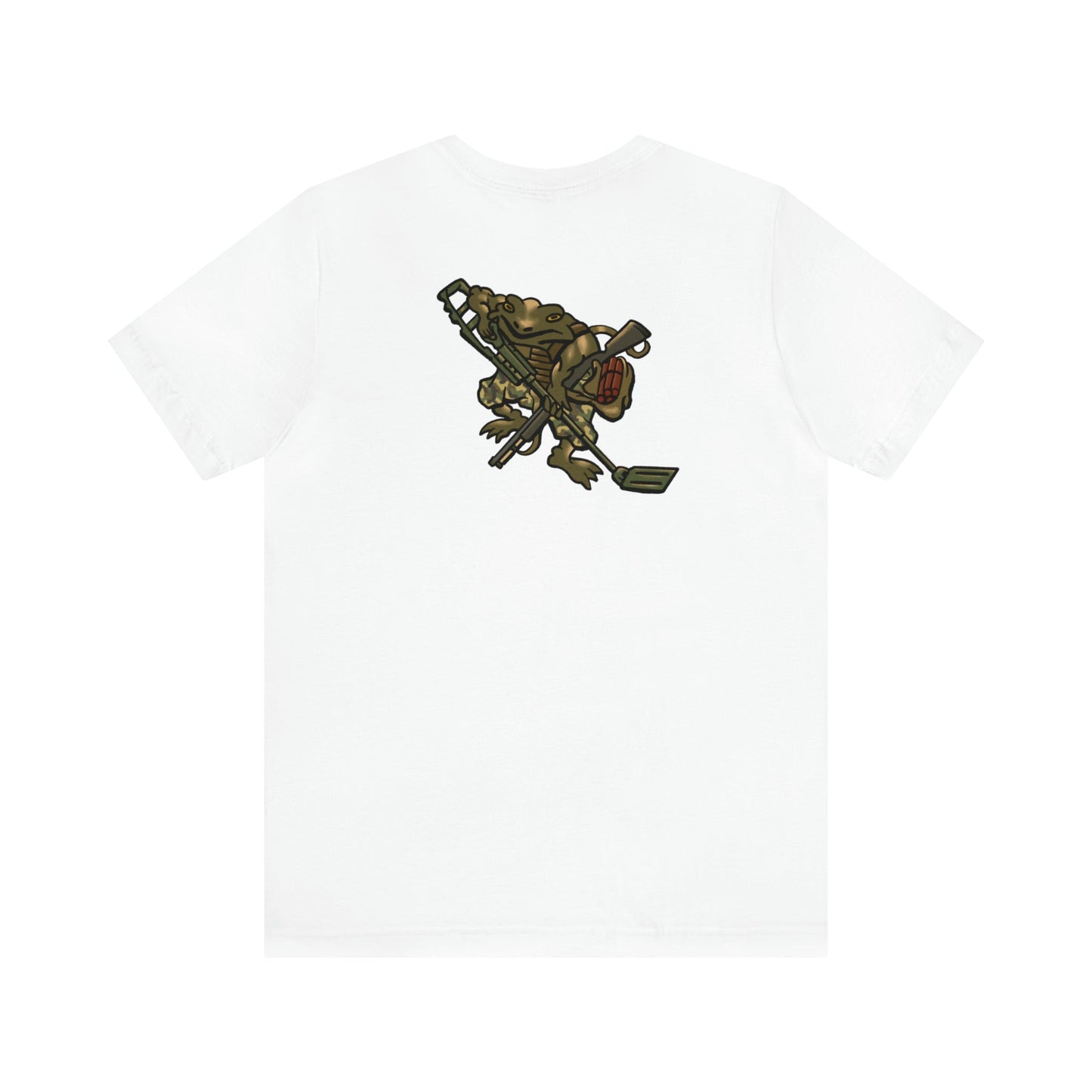 Metal Detector Shotgun Engi Frog - Back Print - Short Sleeve Tee