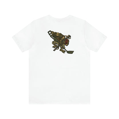 Metal Detector Shotgun Engi Frog - Back Print - Short Sleeve Tee