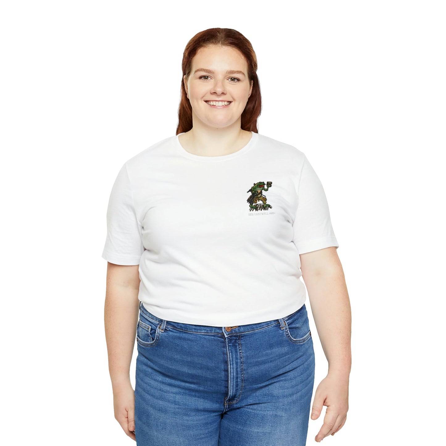 Flippers, Binoculars and Radio Frog - Front Print - Short Sleeve Tee