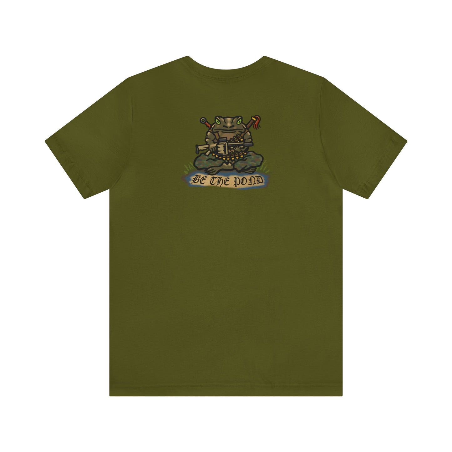 Be the Pond Frog with MK32 Grenade - Back Print - Short Sleeve Tee