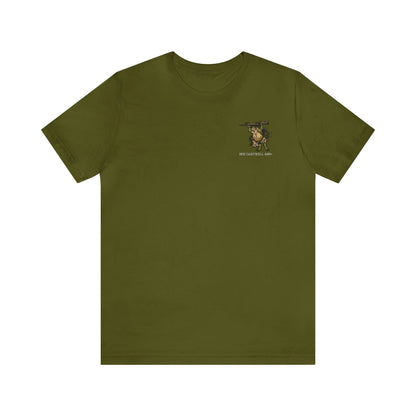 Sniper Rifle Frog - Front Print - Short Sleeve Tee