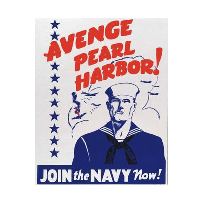 US NAVY - "Avenge Pearl Harbor!" WW2 Recruiting Poster