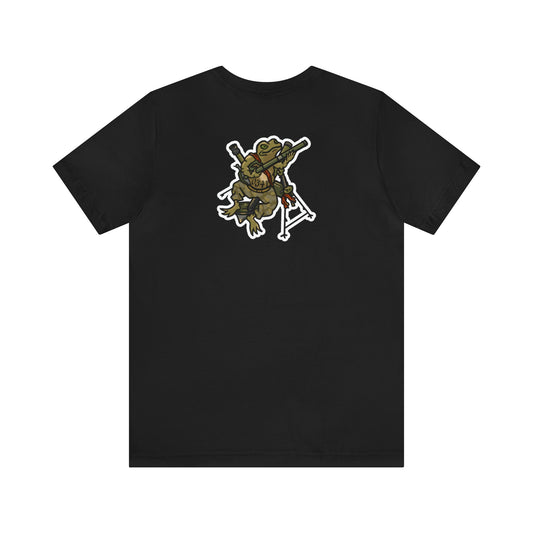 Mortar Frog - Back Print - Short Sleeve Tee