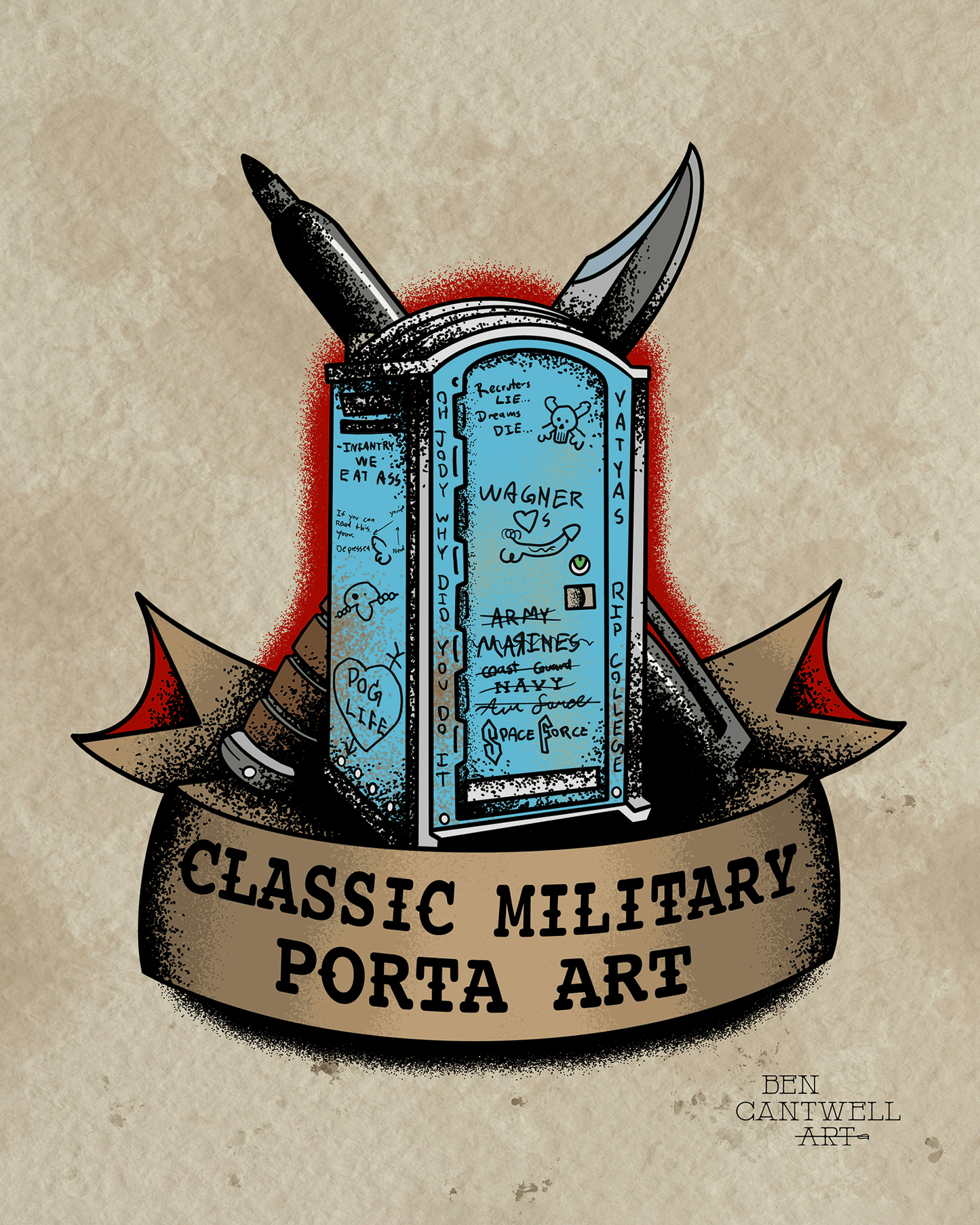 Classic Military Porta Art