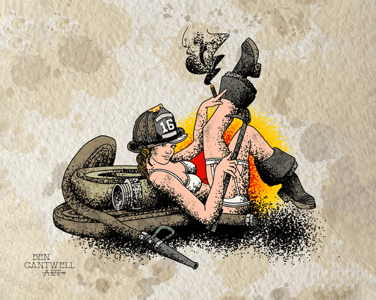 firefighter pin up