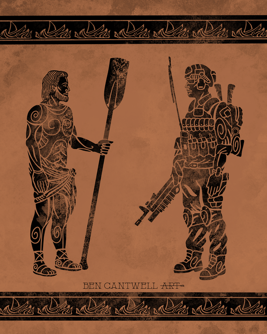 Ancient and Modern Warrior - Odysseus and the Oar