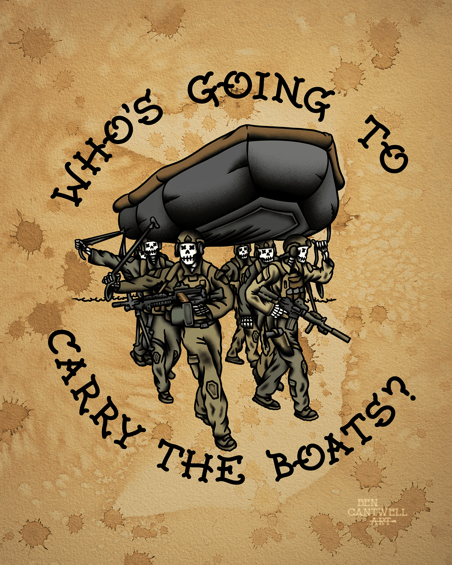 "Who's gonna carry the boats?"