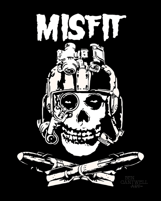 Misfit Skull With Hellfire Missiles
