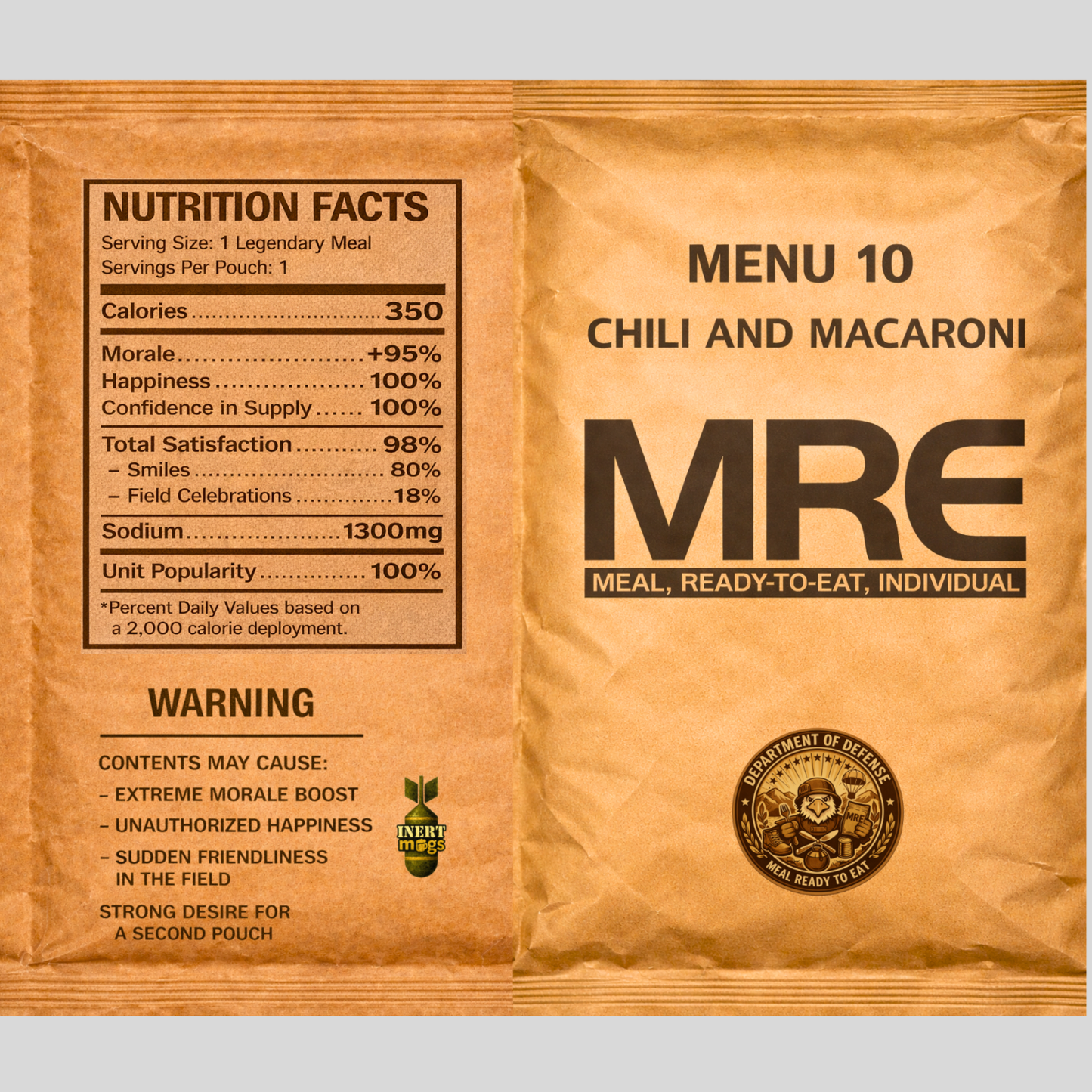 20oz MRE Chili Mac