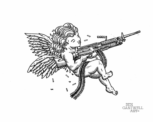 Cherub with M249 SAW