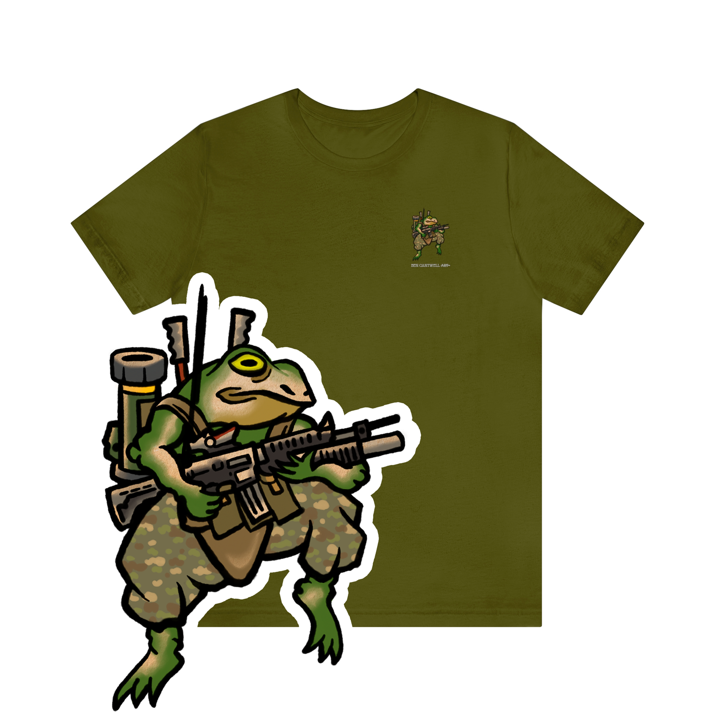 M4 Frog - Front Print - Short Sleeve Tee
