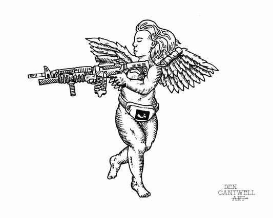 Cherub with M4 and M203