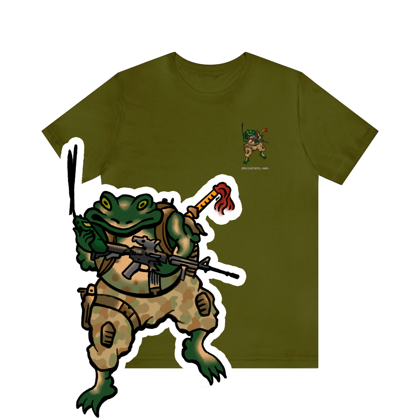 M4 and Radio Frog - Front Print - Short Sleeve Tee