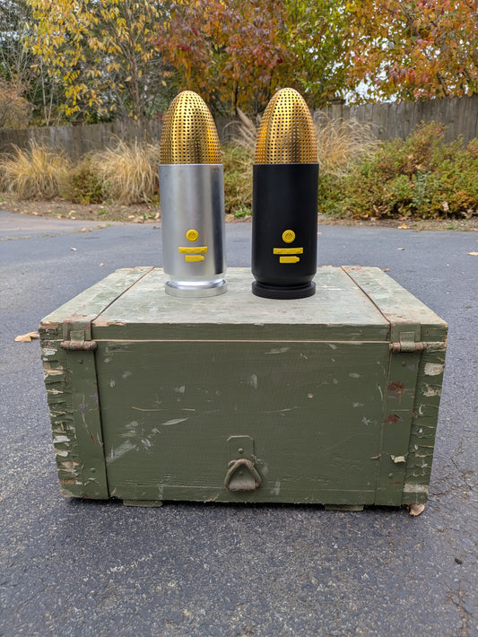 Nickle & Black Bullet Speakers