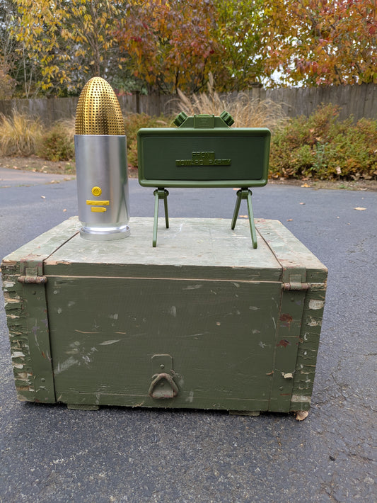 Claymore Mine and Silver Bullet Speaker