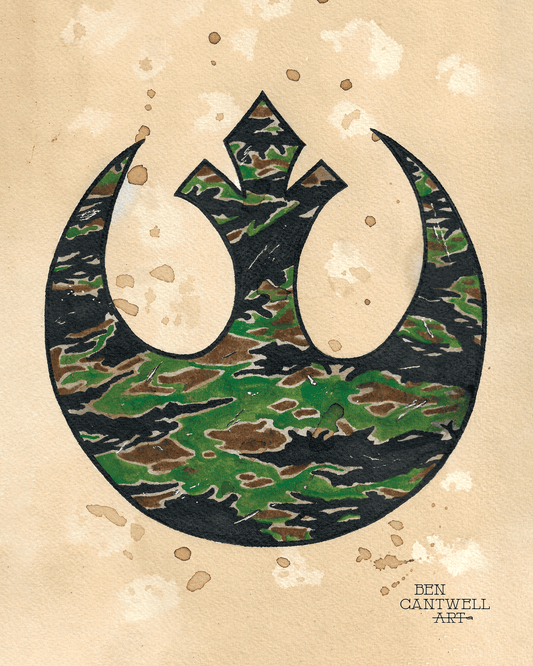 Tiger Stripe Rebel Emblem