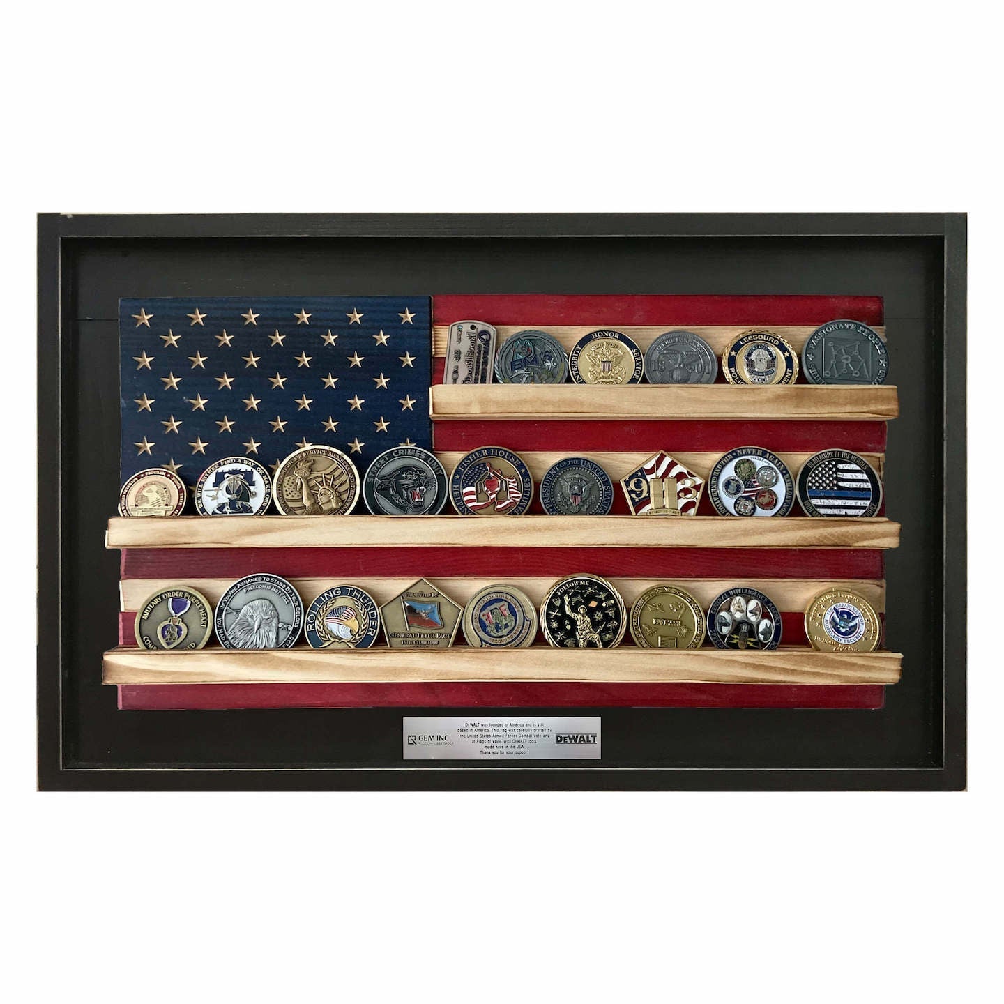 Collective - Challenge Coin Holder Flag