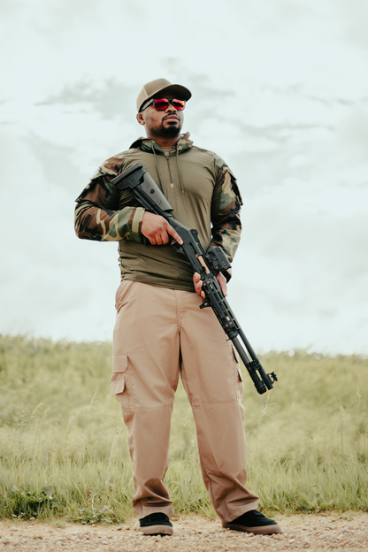 M81 Woodland Green Hooded Combat Shirt