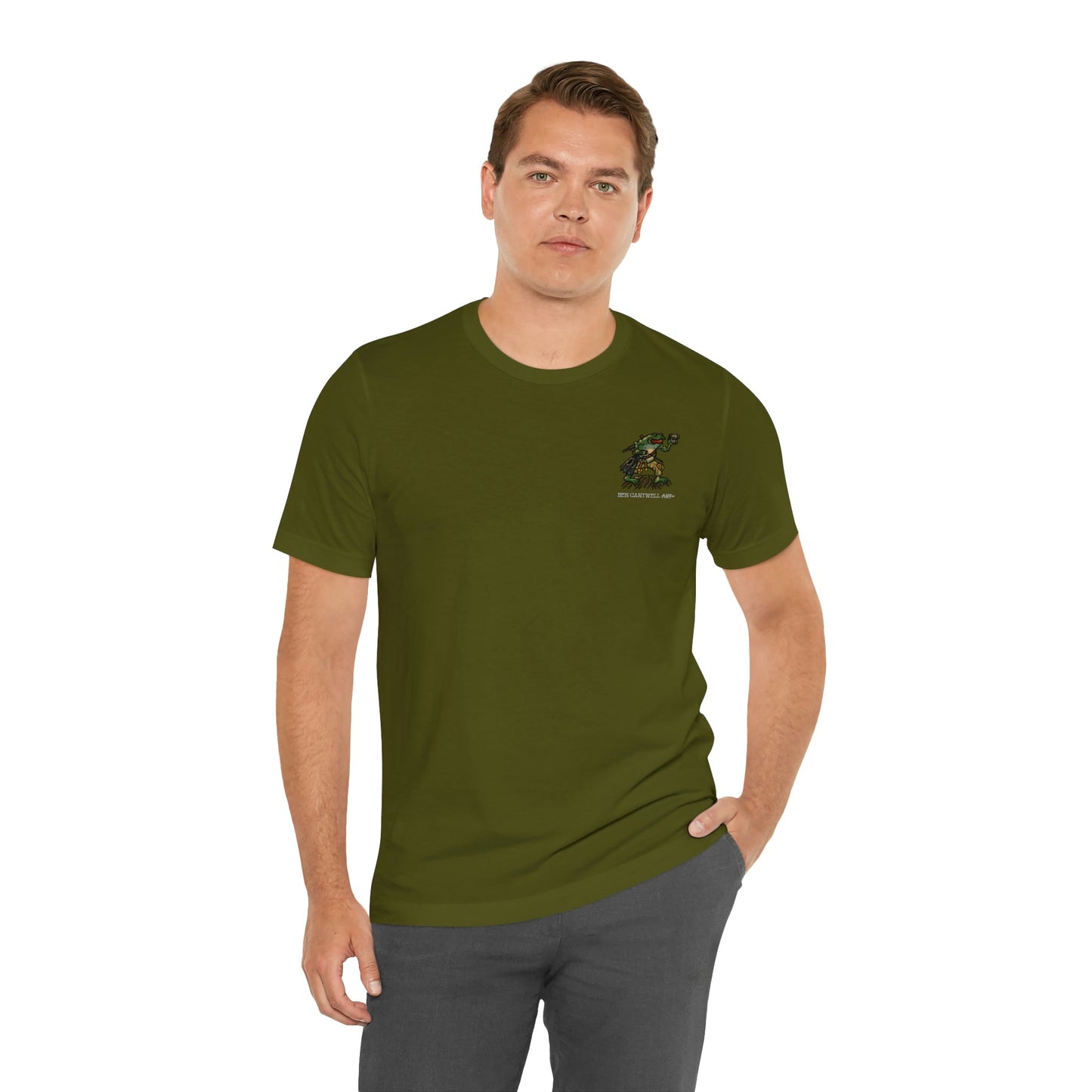 Flippers, Binoculars and Radio Frog - Front Print - Short Sleeve Tee