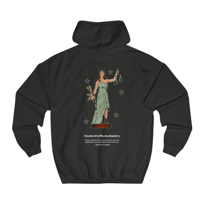 MARSOC Lady Justice ~ Hoodie (Ben Franklin Quote) Printed in Germany for Euro Customers
