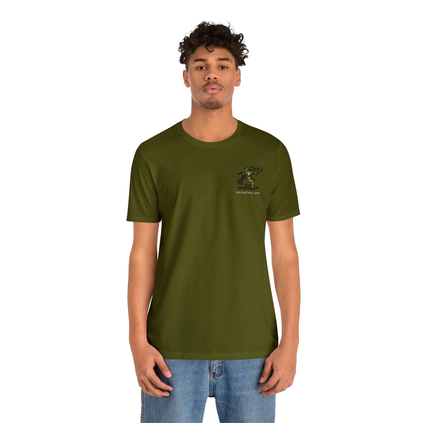 Flippers, Binoculars and Radio Frog - Front Print - Short Sleeve Tee