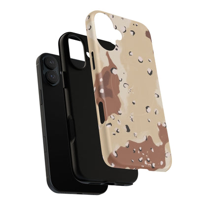 Chocolate Chip Camo Tough Magnetic iPhone Case