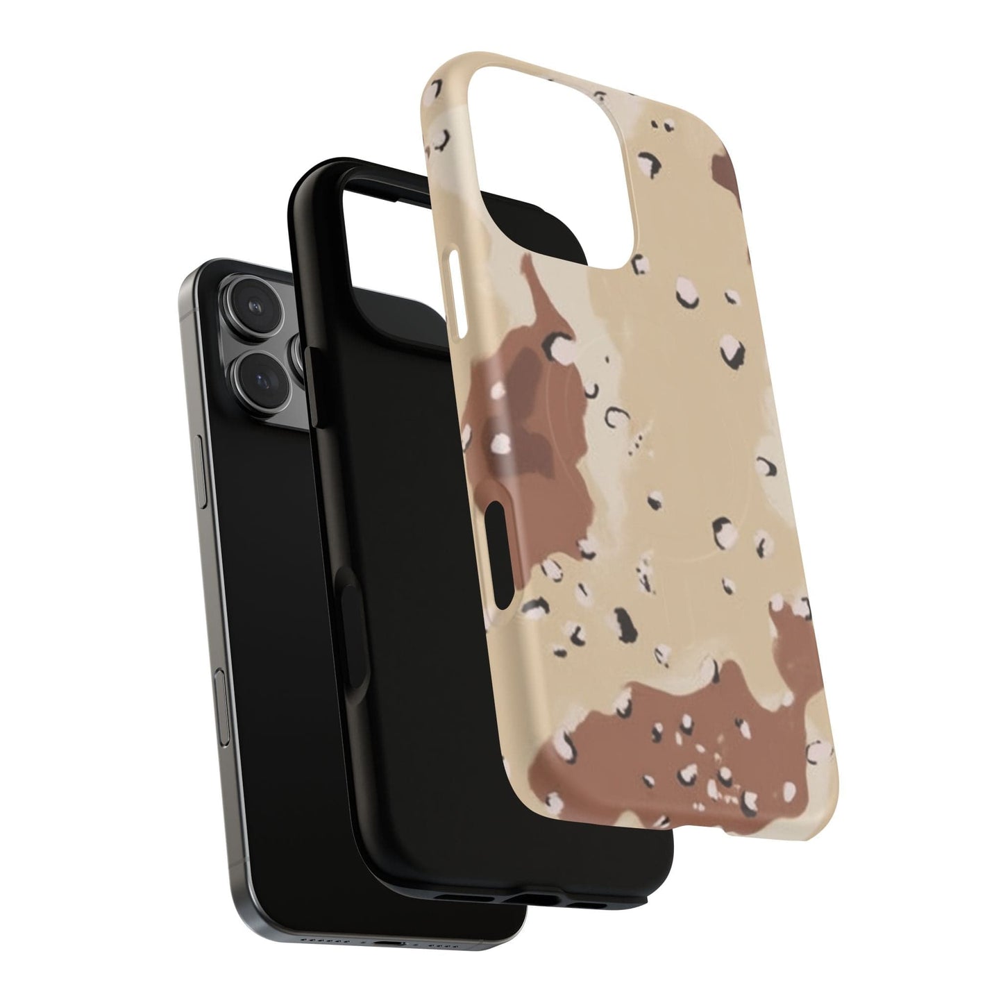 Chocolate Chip Camo Tough Magnetic iPhone Case