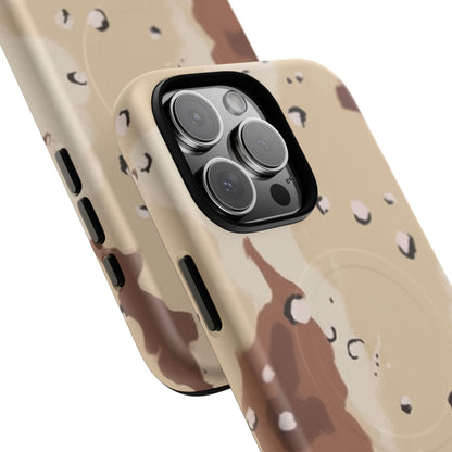 Chocolate Chip Camo Tough Magnetic iPhone Case