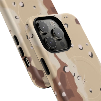 Chocolate Chip Camo Tough Magnetic iPhone Case