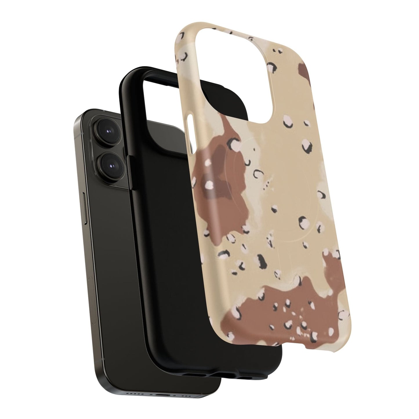 Chocolate Chip Camo Tough Magnetic iPhone Case