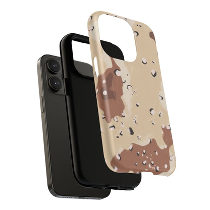 Chocolate Chip Camo Tough Magnetic iPhone Case