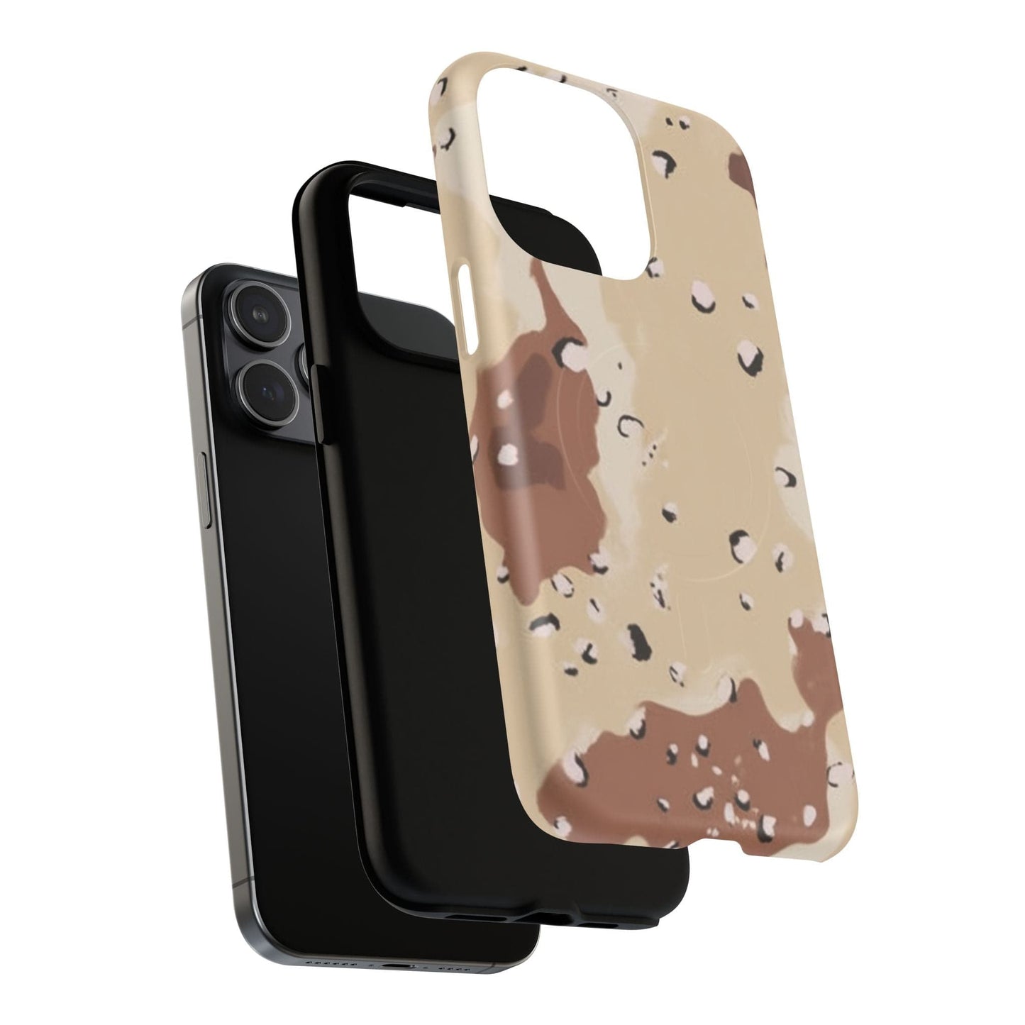 Chocolate Chip Camo Tough Magnetic iPhone Case