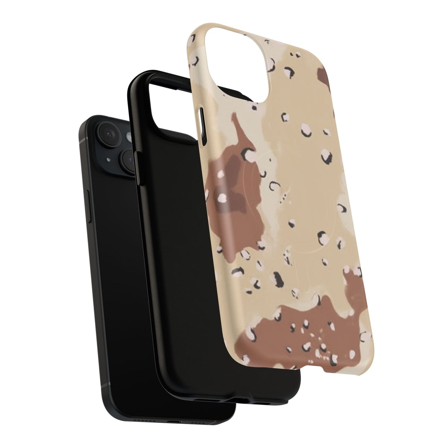Chocolate Chip Camo Tough Magnetic iPhone Case