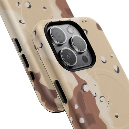Chocolate Chip Camo Tough Magnetic iPhone Case