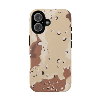 Chocolate Chip Camo Tough Magnetic iPhone Case