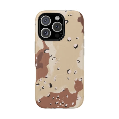 Chocolate Chip Camo Tough Magnetic iPhone Case