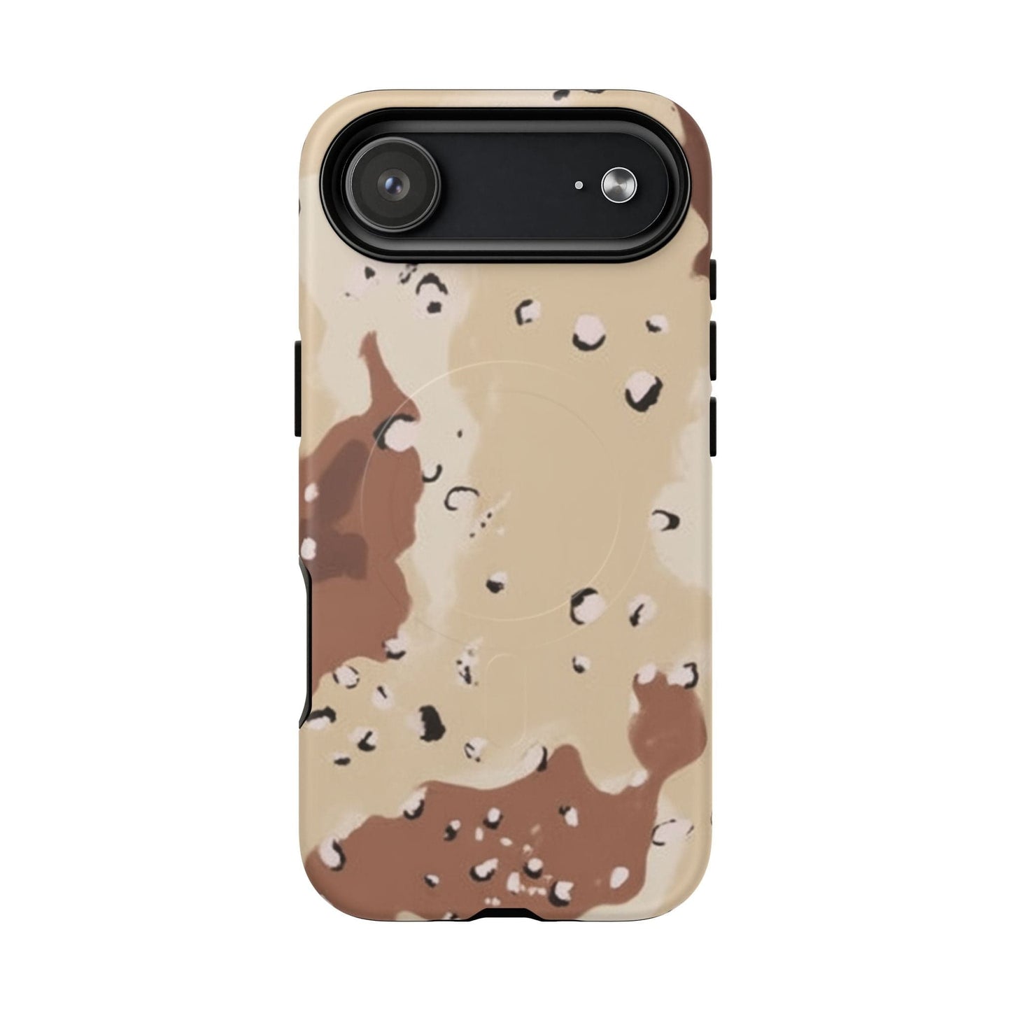 Chocolate Chip Camo Tough Magnetic iPhone Case