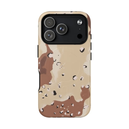 Chocolate Chip Camo Tough Magnetic iPhone Case