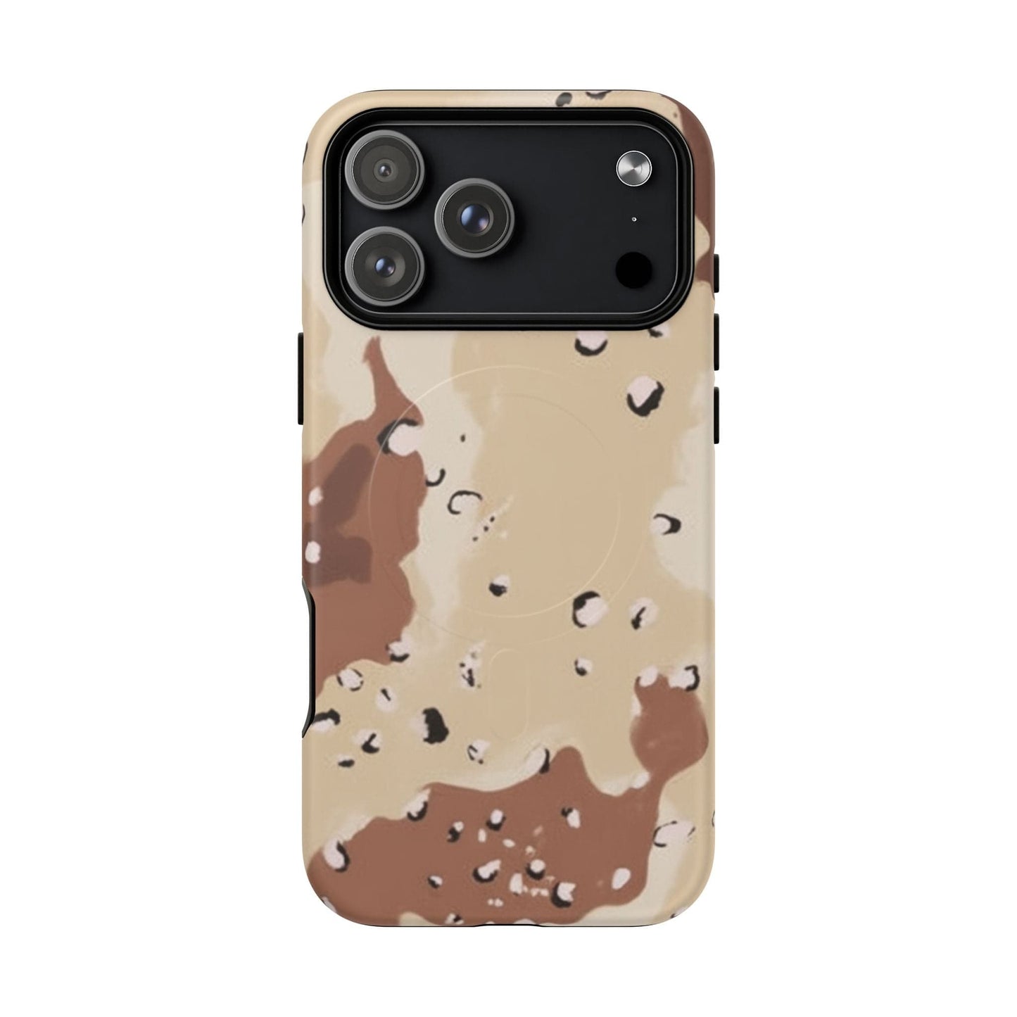 Chocolate Chip Camo Tough Magnetic iPhone Case