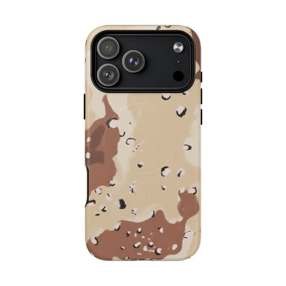 Chocolate Chip Camo Tough Magnetic iPhone Case