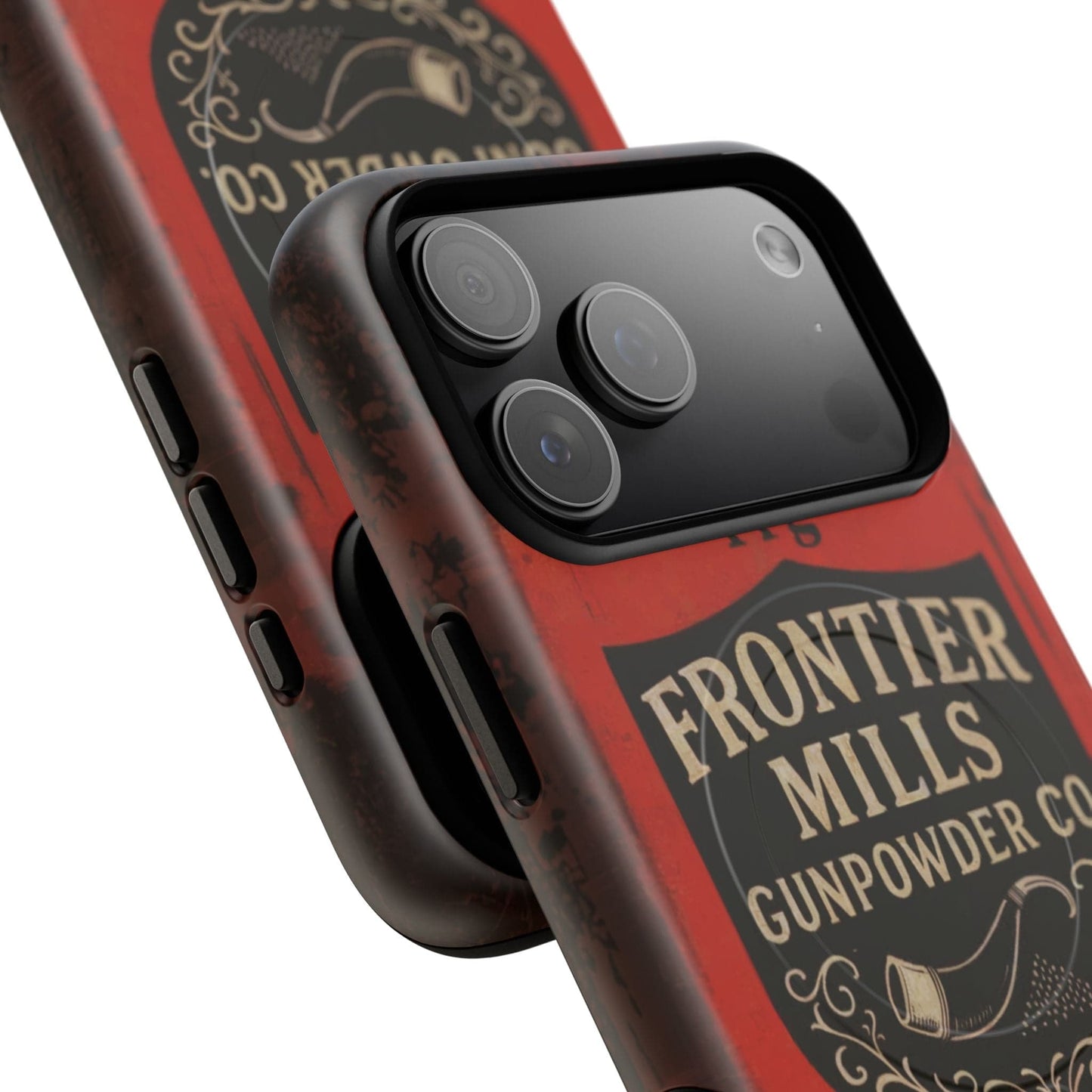 Frontier Mills Black Powder Tough Magnetic iPhone Case