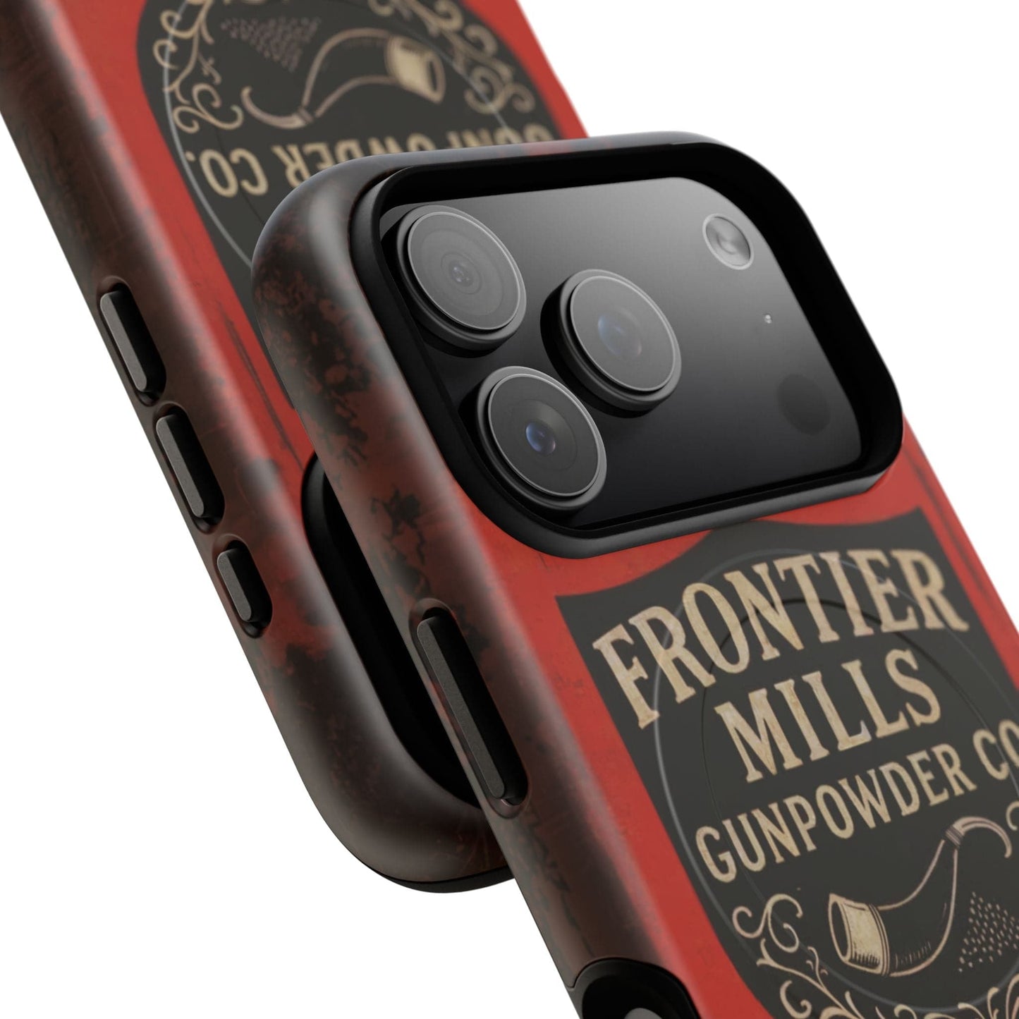 Frontier Mills Black Powder Tough Magnetic iPhone Case