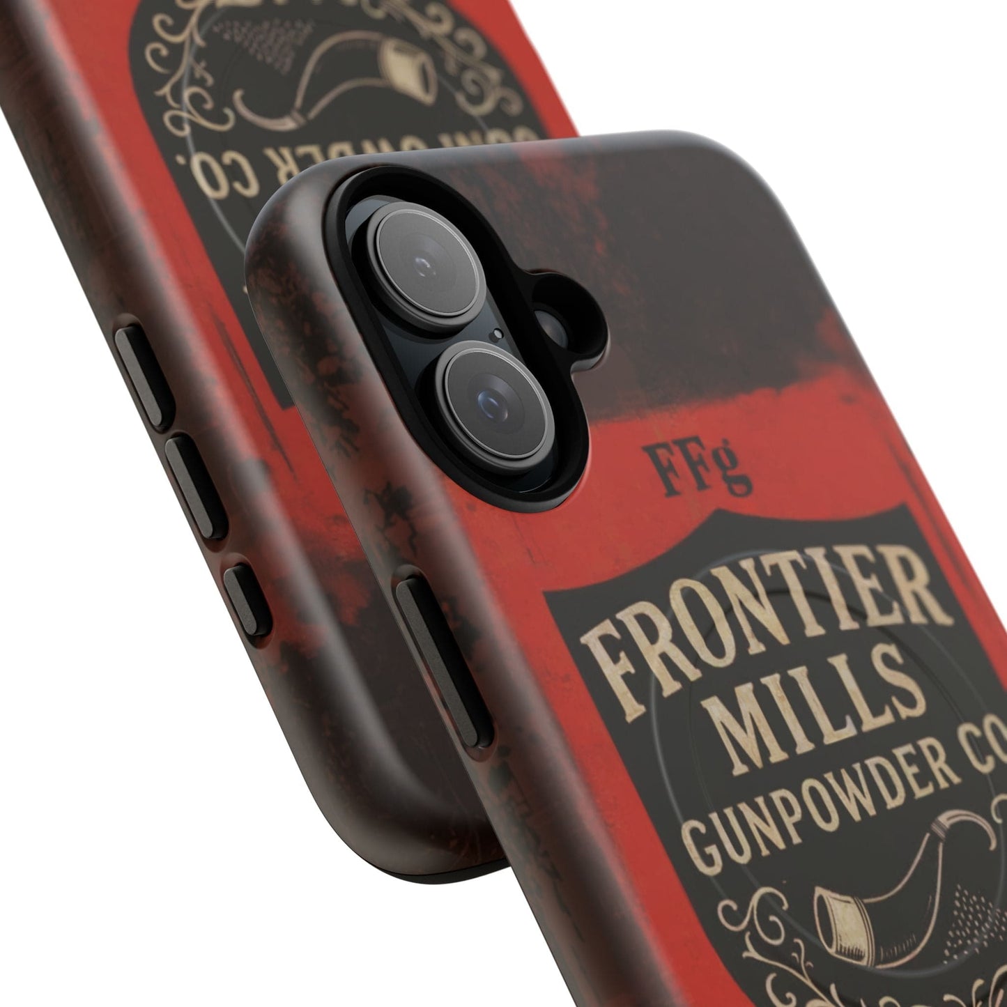 Frontier Mills Black Powder Tough Magnetic iPhone Case