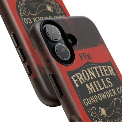 Frontier Mills Black Powder Tough Magnetic iPhone Case