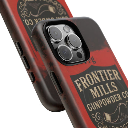 Frontier Mills Black Powder Tough Magnetic iPhone Case