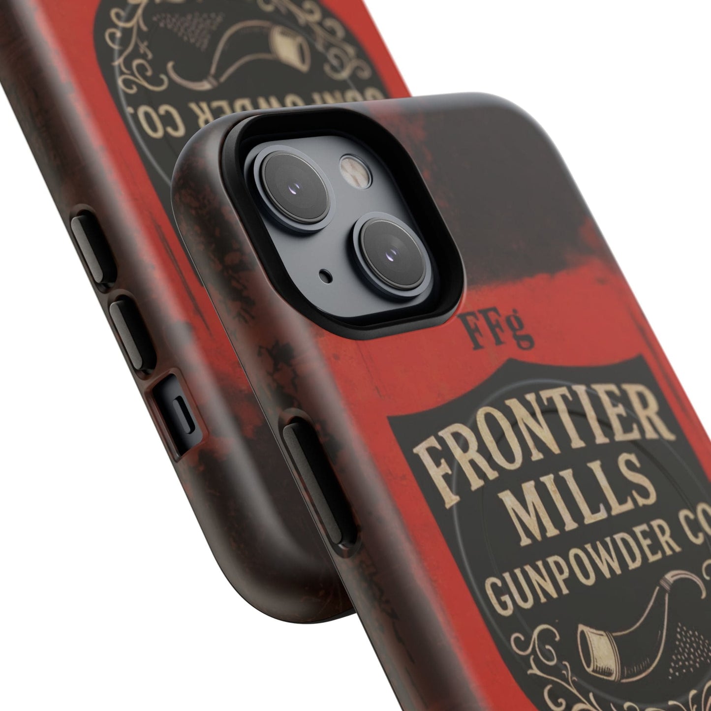 Frontier Mills Black Powder Tough Magnetic iPhone Case