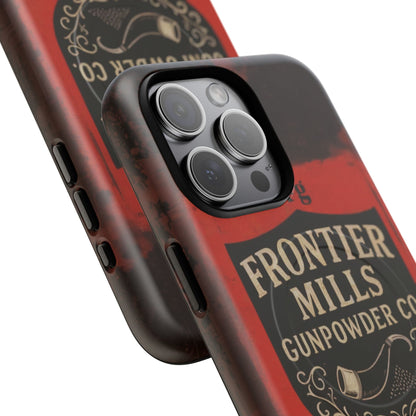 Frontier Mills Black Powder Tough Magnetic iPhone Case