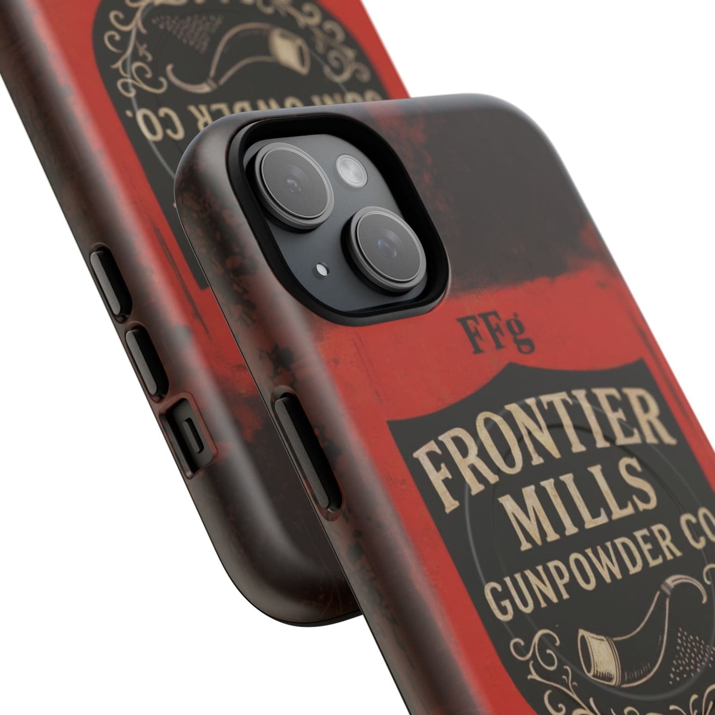 Frontier Mills Black Powder Tough Magnetic iPhone Case